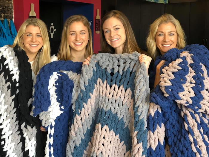 Chunky Knit Blanket: Bring Your Own Yarn